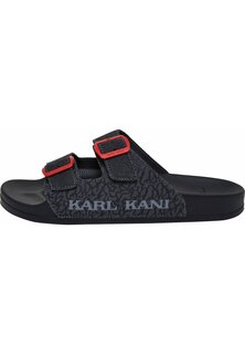 Тапочки STREET Karl Kani, серый черный красный