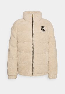 Зимняя куртка RETRO TEDDY PUFFER JACKET UNISEX Karl Kani, светло-песочный