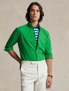 Рубашка LONG SLEEVE SPORT Polo Ralph Lauren, преппи зеленый
