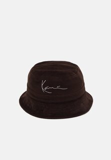 Шапка SIGNATURE BUCKET HAT UNISEX Karl Kani, темно-коричневый