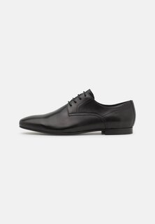 Элегантные туфли на шнуровке КОЖА Zign, черные