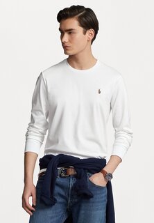 Футболка с длинным рукавом LONG SLEEVE Polo Ralph Lauren, белая