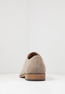 Элегантные туфли на шнуровке КОЖА Zign, серо-коричневый