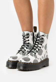 Ботильоны на шнуровке JADON Dr. Martens, белый/черный