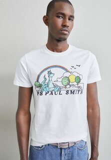 Футболка с принтом SLIM FIT DRAGON PS Paul Smith, белый