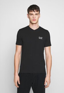 Базовая футболка EA7 Emporio Armani, черная