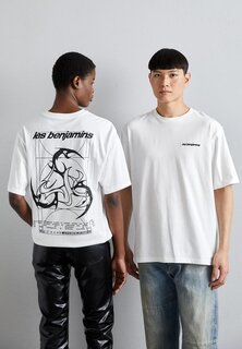 Футболка с принтом RELAXED UNISEX Les Benjamins, белый