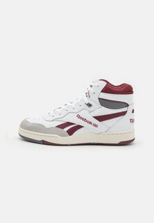 Низкие кроссовки BB 4000 II MID UNISEX Reebok, обувь белый/классический бордовый/чисто серый