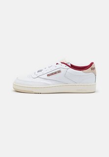 Полукеды CLUB C 85 UNISEX Reebok, обувь белый/лепной/классический бордовый