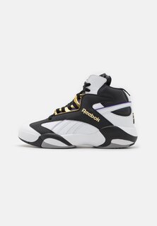 Высокие кроссовки SHAQ ATTAQ UNISEX Reebok, обувь белый/черный/золотой металлик