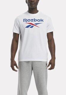 футболка с принтом RI BIG STACKED LOGO Reebok, белый