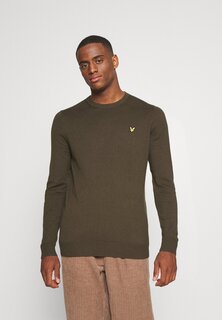 Свитер CREW NECK Lyle &amp; Scott, оливковый