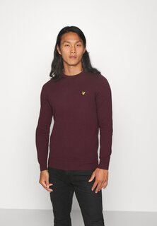 Свитер КРУГЛЫЙ ВЫРЕЗ Lyle &amp; Scott, бордовый