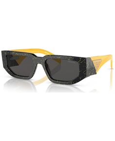 Мужские солнцезащитные очки с низкой перемычкой, pr 09zsf55-x PRADA, мульти