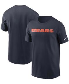 Мужская темно-синяя футболка с надписью Chicago Bears Team Nike