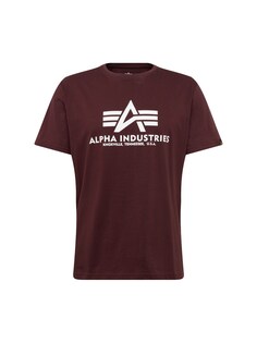 Футболка Alpha Industries, красное вино