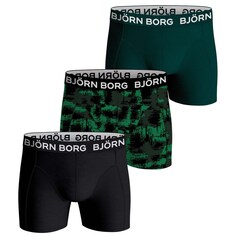 Трусы боксеры BJÖRN BORG, лаймовый/темно-зеленый/черный