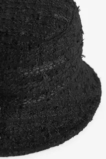 Мягкая шапка из тисненой ткани H&amp;M, черный H&M