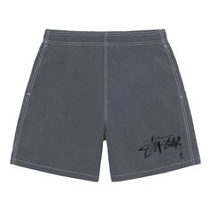 Шорты для воды Stussy x Our Legacy Work Shop, темно-серые