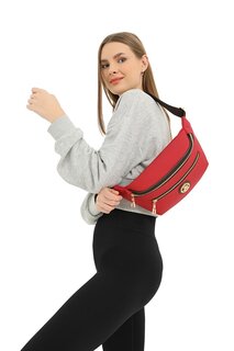 Красная женская поясная сумка 05Bhpc8003-Kr Beverly Hills Polo Club