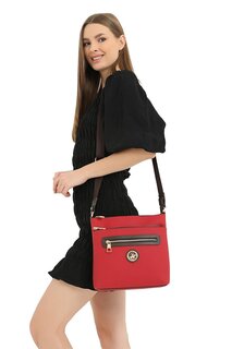 Красная женская сумка через плечо 05Bhpc8011-Kr BH POLO CLUB