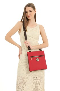Красная женская сумка через плечо 05Bhpc8010-Kr BH POLO CLUB