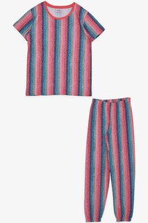 Пижамный комплект для девочек в горошек, разноцветные (4–8 лет) Breeze