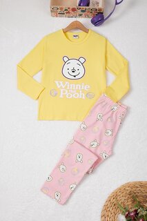 Пижамный комплект для девочек с принтом «Желтый мишка Teddy Bear» 16926 Pijakids