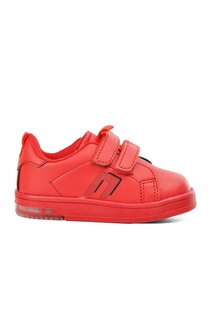 Красные кроссовки для мальчиков на липучке Pepe Short-B Ayakmod
