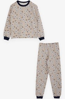 Пижамный комплект для девочек с ромашками и камнями (9–13 лет) Breeze