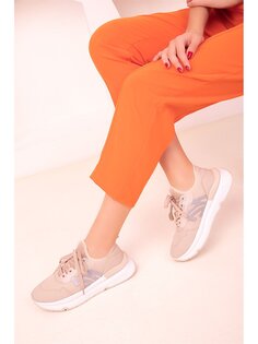 Женская спортивная обувь для активного отдыха на шнуровке Soho Exclusive, бежевый