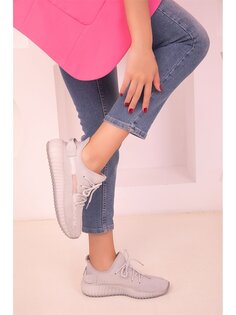 Женская спортивная обувь для активного отдыха на шнуровке Soho Exclusive, серый