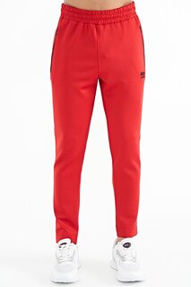 Красный мужской спортивный костюм из ткани с аквалангом на шнуровке с карманом на молнии AIR JONES