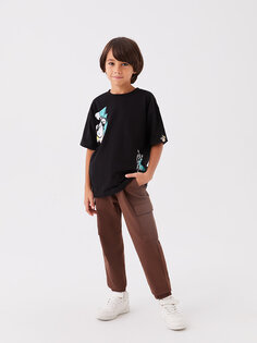 Удобные брюки-карго для джоггеров для мальчика LCW Kids, коричневый