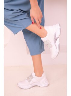 Женская спортивная обувь для активного отдыха с кожаной липучкой Soho Exclusive, белый