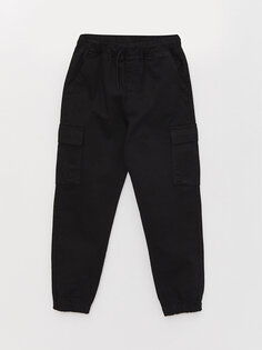 Удобные брюки-карго для джоггеров для мальчика LCW Kids, черный