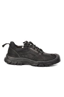 152-16230 Черные мужские классические туфли из нубука из натуральной кожи Ayakmod