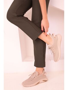 Женская спортивная обувь на шнуровке Soho Exclusive, бежевый