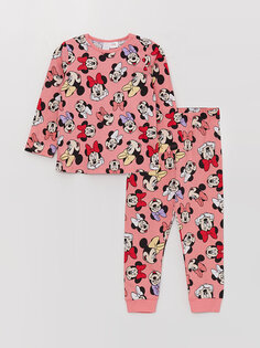 Пижамный комплект для маленьких девочек с принтом Минни Маус LCW baby
