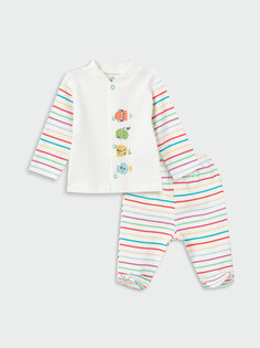 Пижамный комплект для маленьких мальчиков с круглым вырезом и длинными рукавами LUGGI BABY
