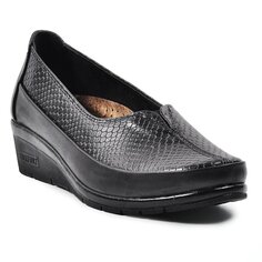 161 Черные женские туфли на гелевом каблуке Ayakmod