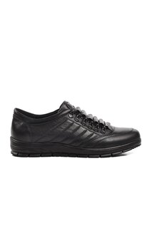 197-24K Черные мужские кроссовки из натуральной кожи Ayakmod