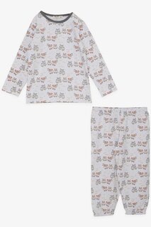 Пижамный комплект для мальчика Cool Fun Animals Patterned Ecru (1–4 года) Breeze
