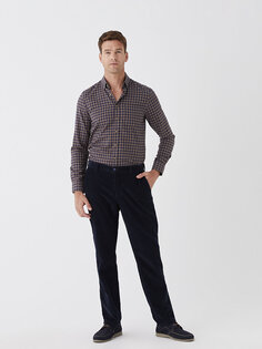 Удобные мужские брюки-чиносы LCWAIKIKI Classic, темно-синий