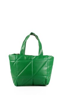 Женская стеганая сумка на руку и через плечо с мягкой текстурой (20691) Luwwe Bags, зеленый