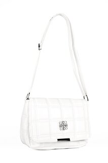 Женская стеганая сумка через плечо (20579) Luwwe Bags, белый
