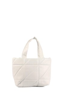 Женская стеганая сумка на руку и через плечо с мягкой текстурой (20691) Luwwe Bags, белый
