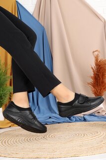 Удобные повседневные туфли для мам на специальном гелевом каблуке Comfort 701 Woggo, черный