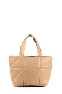 Женская стеганая сумка на руку и через плечо с мягкой текстурой (20691) Luwwe Bags, норка