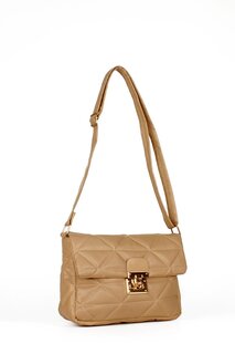 Женская стеганая сумка через плечо с мягкой текстурой (20542) Luwwe Bags, норка